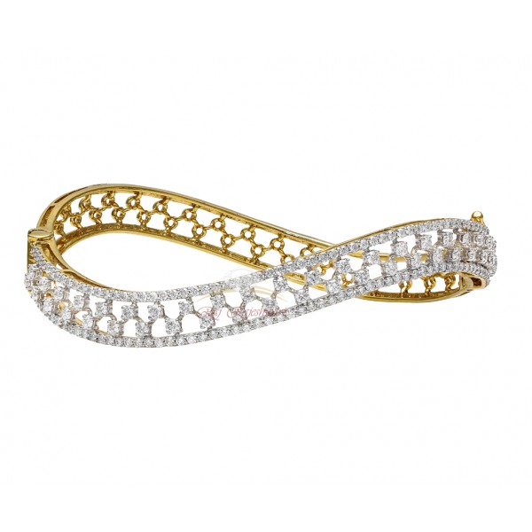 Diamond Stud Bracelet in Unique Shape